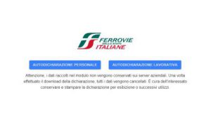 Coronavirus: FS lancia app per autocertificazione spostamenti
