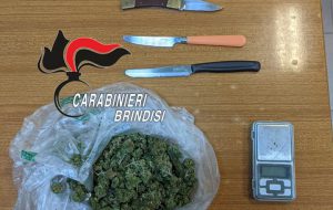 Nascondeva in casa 48 grami di marijuana, arrestato. Denunciata anche la convivente per favoreggiamento.