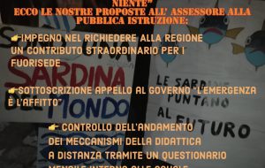 Contributi affitto per universitari e didattica a distanze: le richieste delle Sardine Brindisine