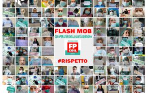 Flash Mob degli operatori della sanità insieme alla Fp Cgil Brindisi: “partecipi anche il DG”