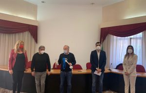 Rossi e Pinto dopo l’incontro con il gruppo Partite Iva Brindisi