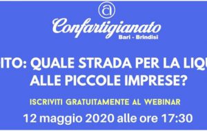 Credito: quale strada per la liquidità alle piccole imprese: martedì webinar di Confartigianato