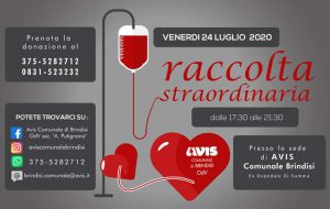Avis: venerdì 24 donazione di sangue presso l’ex ospedale Di Summa