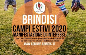 Avviso pubblico del Comune di Brindisi per l’organizzazione di campi estivi