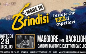 Made in Brindisi: stasera il concerto di Maggiore feat. Backlight