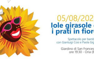 Il Pozzo e l’Arancio: domani ad Oria va in scena lo spettacolo per i più piccoli “Iole Girasole e i prati in fiore”