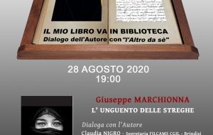 Venerdì 28 si presenta il libro “L’unguento delle streghe” di Giuseppe Marchionna