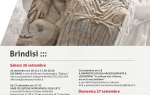 Il programma del Comune di Brindisi per le Giornate Europee del Patrimonio
