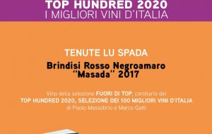 Prestigioso riconoscimento per Tenute lu Spada e il  Masada 2017