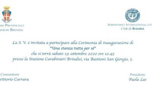 Nel Comando Provinciale di Brindisi un ambiente dedicato all’ascolto di minori e donne che hanno subito violenza