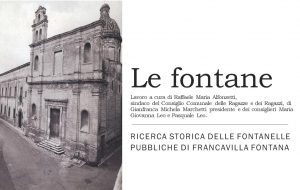 Continua il progetto sulle fontane pubbliche di Francavilla Fontana