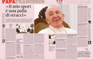 Lo sport secondo Papa Francesco: Martedì 12 il vicedirettore della Gazzetta dello Sport dialoga in diretta sulla pagina facebook della “Pastorale Sociale dell’Arcidiocesi di Brindisi-Ostuni”