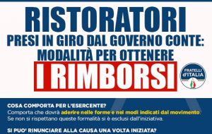FdI lancia campagna per sostenere il mondo della ristorazione, dei bar e delle attività di somministrazione