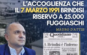 Esodo albanesi, D’Attis (FI): “la Regione Puglia non dimentichi l’accoglienza che Brindisi riservò ai 25mila fuggiaschi”