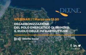 Lunedì 1 il secondo Webinar del DiTNE sugli effetti del processo di decarbonizzazione del polo energetico di Brindisi