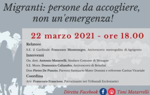 “Migranti: persone da accogliere, non un’emergenza!”, iniziativa in diretta streaming dalle ore 18