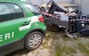 Rottami nell’orto urbano di Francavilla: intervengono i Forestali