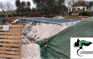 Ceglie Messapica: sigilli ad una cantiere edile con piscina abusiva