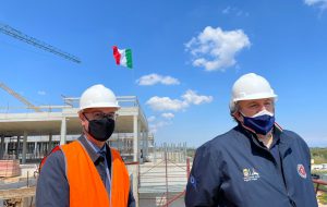 Emiliano e Lopalco in visita al cantiere del nuovo ospedale di Monopoli-Fasano: “sarà uno dei più belli mai costruiti”