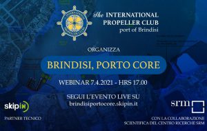 L’International Propeller Club di Brindisi organizza il webinar “Brindisi, Porto Core”