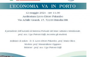 Mercoledì 12 “L’economia va in porto”, incontro organizzato da Liceo Palumbo e AdSP MAM
