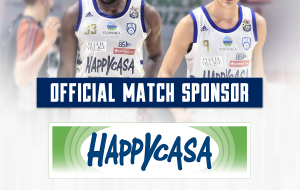 Happy Casa Store match sponsor gara 2 playoff Brindisi-Trieste