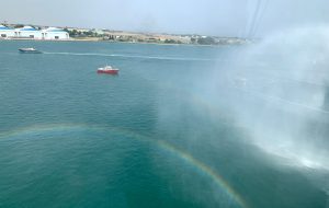 Esercitazione in porto a Brindisi: simulato incendio a bordo di un traghetto