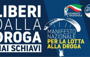 Liberi dalla droga – Mai schiavi: stasera banchetto di FDI sul Lungomare di Brindisi