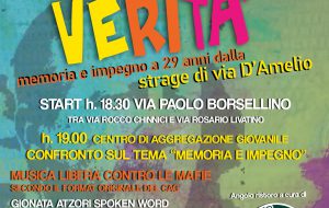 # non una qualsiasi verità! al Cag del Paradiso memoria e impegno a 29 anni dalla strage di via D’Amelio