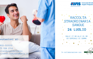 Emergenza sangue: Avis organizza raccolta straordinaria per sabato 24 luglio