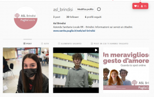 Attivato il profilo Instagram della Asl Brindisi