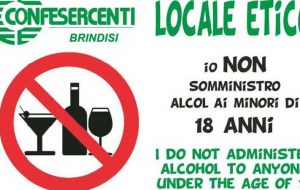 “Niente alcol ai minori”: ecco l’iniziativa di Confesercenti Brindisi  rivolta ai locali della movida