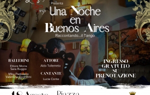 Una Noche en Buenos Aires: spettacolo di tango argentino questa sera in piazza Orsini del Balzo