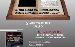 Giovedì 5 al Mapri Mina Buccolieri presenta il libro “Una pioggia di riso, confetti e margherite”