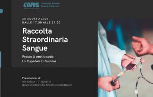 Emergenza Sangue: venerdì 20 raccolta pomeridiana presso l’ex ospedale Di Summa