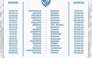 Brindisi-Matino si gioca alle 20.00. Ecco il calendario della Serie D