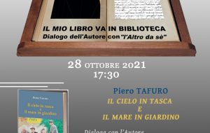 Museo Ribezzo. “Il mio Libro va in biblioteca”. Presentazione romanzo di Piero Tafuro “Il cielo in tasca e il mare in giardino”
