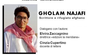 Lo scrittore afghano Gholam Najafi a Fasano per raccontare l’avanzata dei talebani e la sua fuga per salvarsi