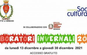 Al via i laboratori creativi invernali per gli studenti del Servizio di Integrazione scolastica di Brindisi