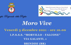 Moro Vive: venerdì 3 dicembre incontro con gli studenti del “Morvillo – Falcone” di Brindisi