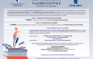 XXV Premio Nazionale di Narrativa “Valerio Gentile”: il bando