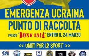 Il maestro Carmine Iaia e le società sportive di Uniti per lo sport per l’Ucraina
