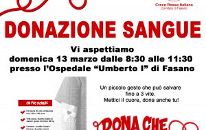 Dona che ti torna!: la campagna di donazione del sangue della CRI di Fasano riparte