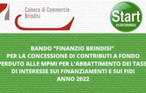 CamCommercio, approvato il bando “Finanzio Brindisi”: contributi a fondo perduto per l’abbattimento degli interessi sui finanziamenti