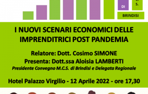I nuovi scenari economici delle Imprenditrici post Pandemia: se ne parla martedì 12 a Palazzo Virgilio