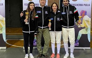 Coppa Italia Assoluti: buoni risultati del Circolo della Scherma Brindisi