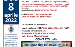 Per la legalità. Insieme si può!: l’8 Aprile a San Vito una giornata dedicata all’importanza di denunciare l’illegalità