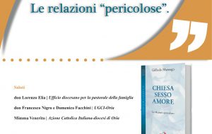 Lunedì 6 ad Oria si presenta il volume “Chiesa, sesso, amore. Le relazioni «pericolose»”