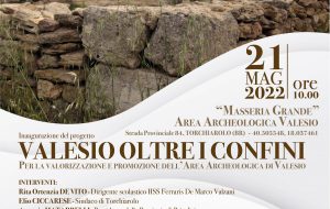 Valesio oltre i confini: sabato 21 parte il progetto per la valorizzazione del Patrimonio culturale dell’Area Archeologica