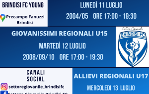 Brindisi FC: da lunedì gli stage per il settore giovanile